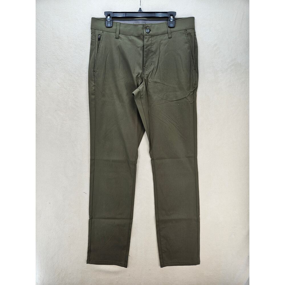WEATHERPROOF MEN'S 32X34 FLEX UTILITY OLIVE GREEN STRAIGHT LEG PANTS NWT